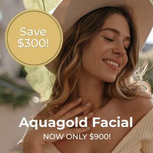 Aquagold Facial girl smiling